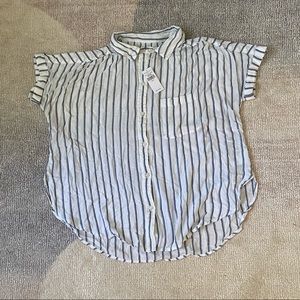 American Eagle Striped Button-Up Shirt